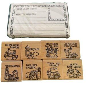 Stampin up Bon Appetit Rubber Stamps Set